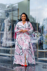 Elegant Multicolored Maxi Dress